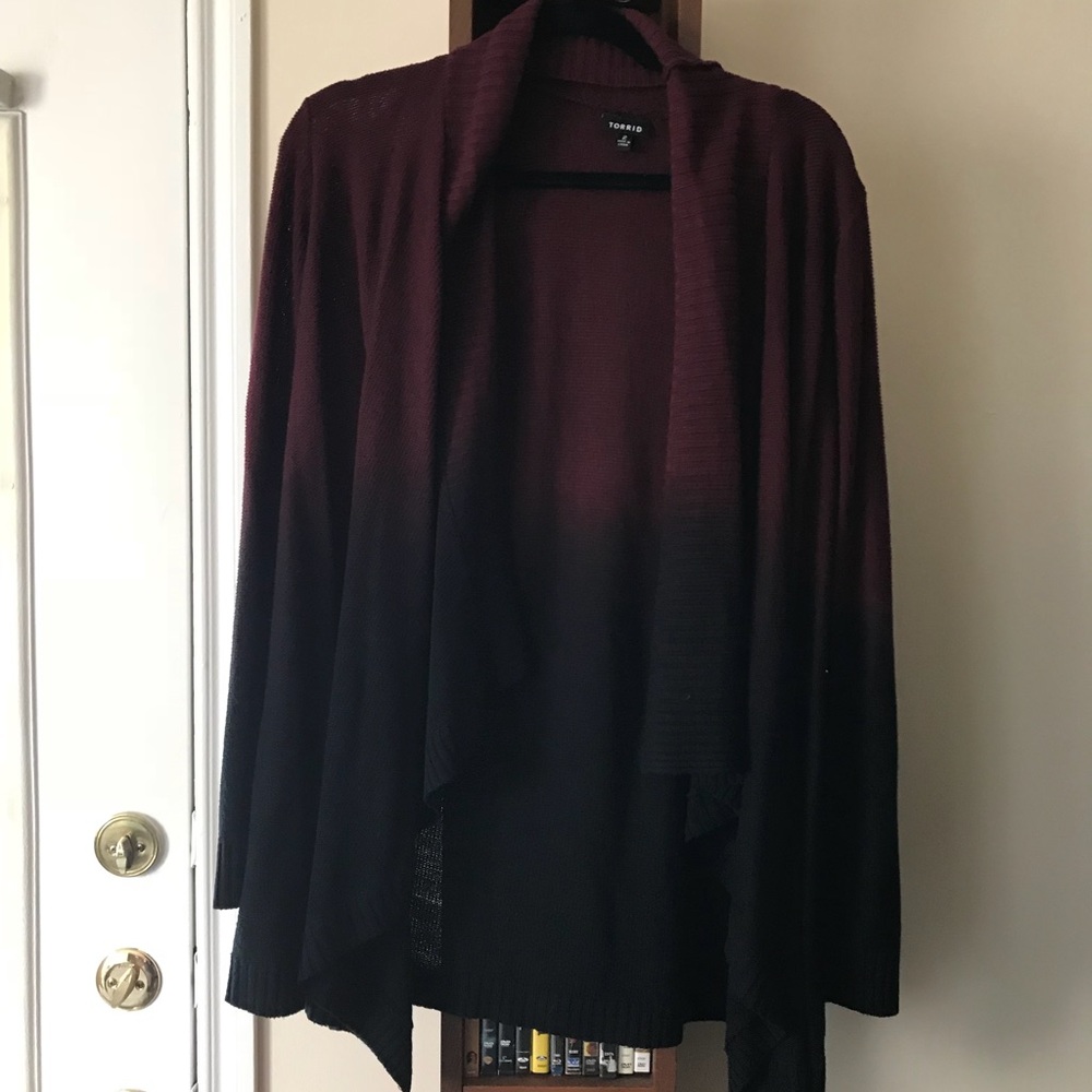 Torrid Ombré Open Front Cardigan